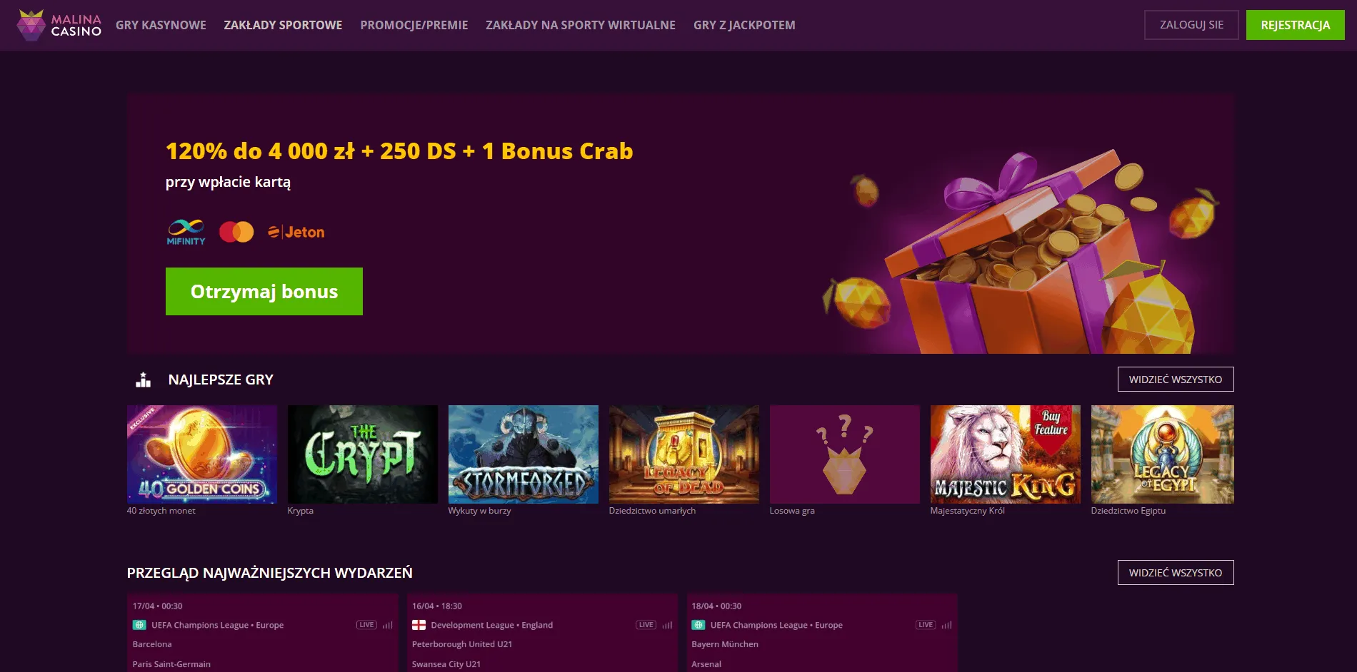 Malina kasyno online